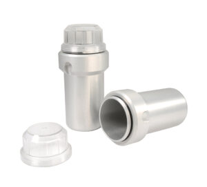 Κάδος 100ml με καπάκι σφραγιζόμενο 2/συσκ.